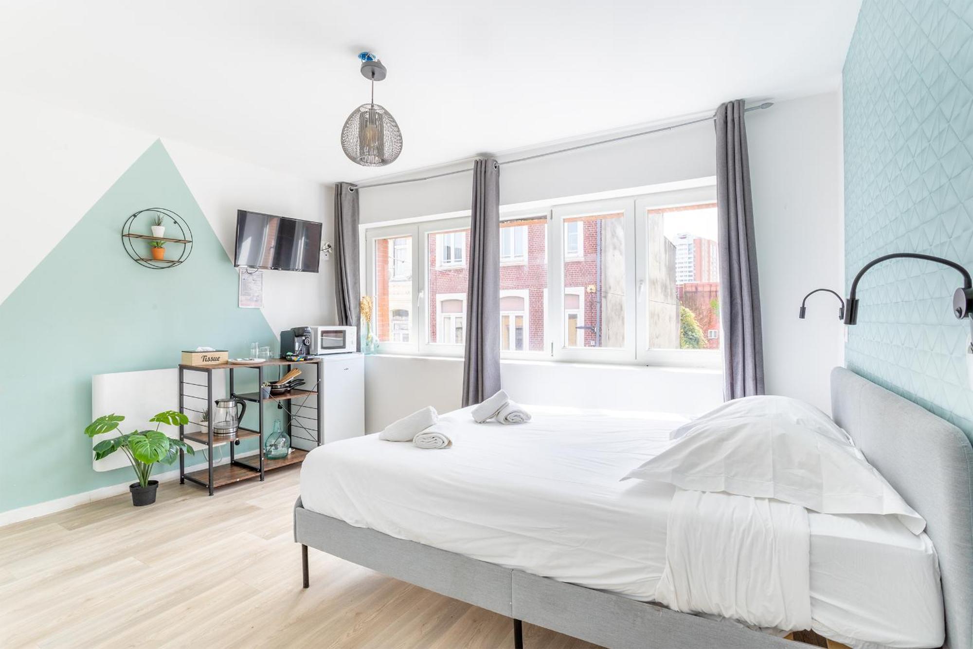 S&K Suite Grande Rue Roubaix - Chambre Spacieuse Et Sdb Privee - Netflix Et Cuisine Eksteriør billede