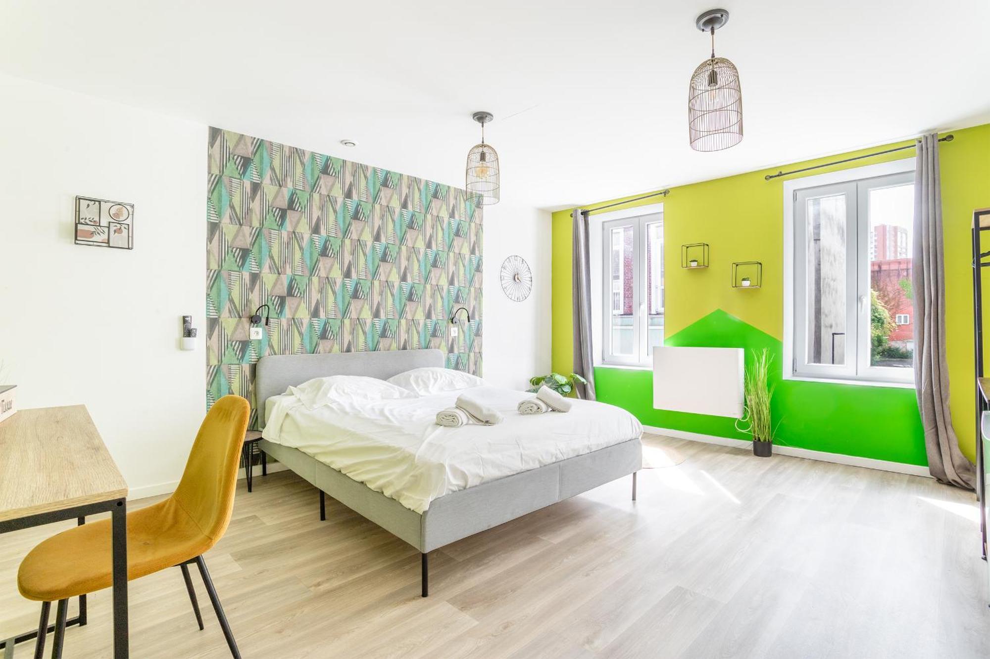 S&K Suite Grande Rue Roubaix - Chambre Spacieuse Et Sdb Privee - Netflix Et Cuisine Eksteriør billede
