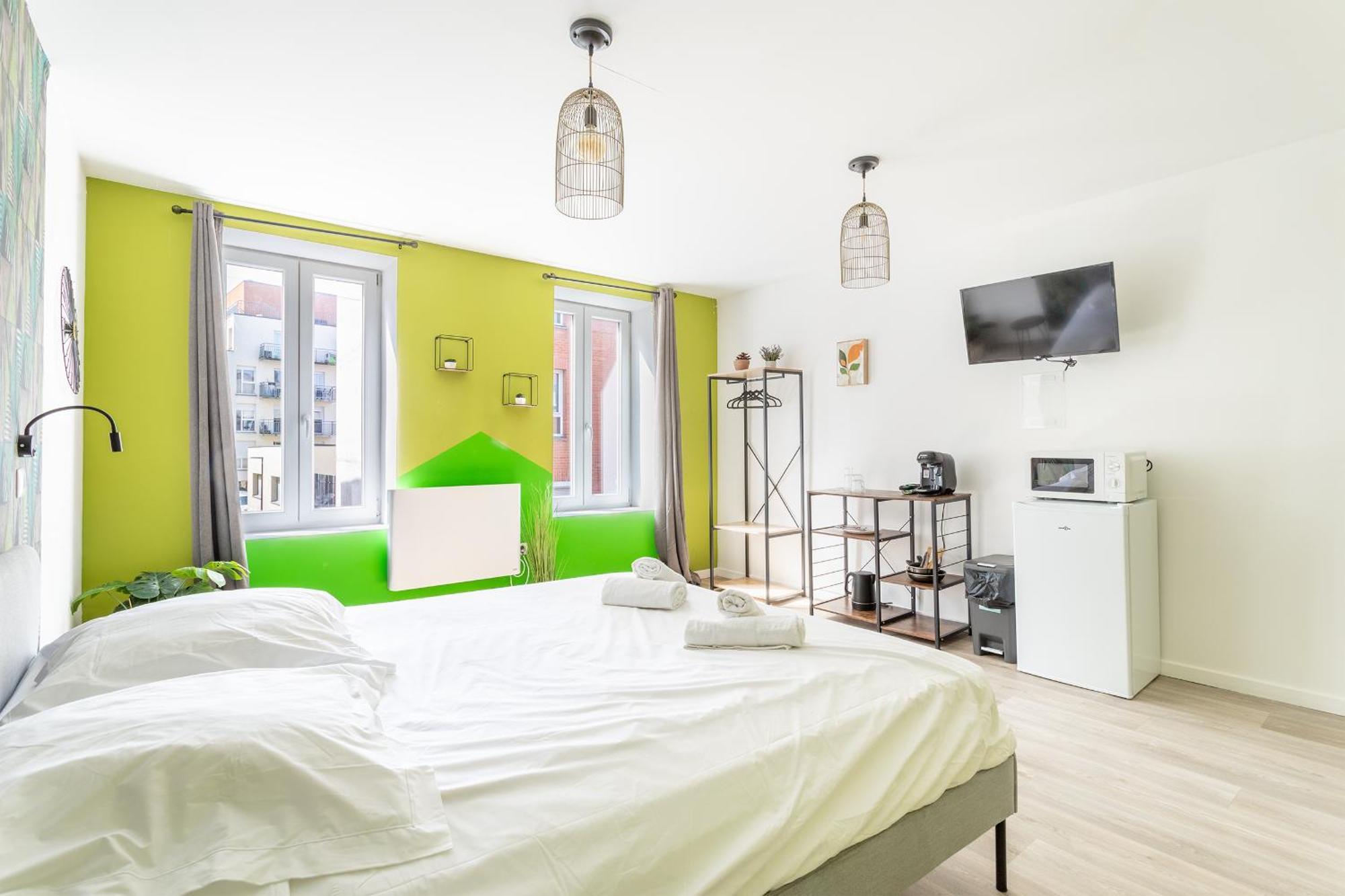 S&K Suite Grande Rue Roubaix - Chambre Spacieuse Et Sdb Privee - Netflix Et Cuisine Eksteriør billede